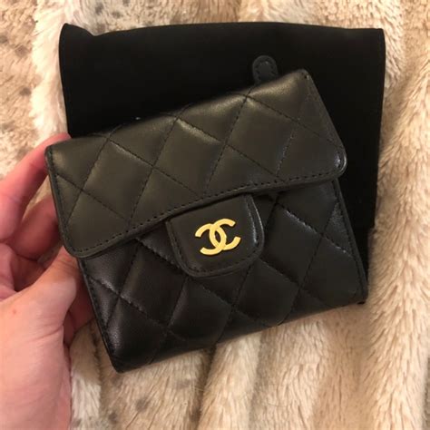 chanel quilted wallet|authentic chanel wallet.